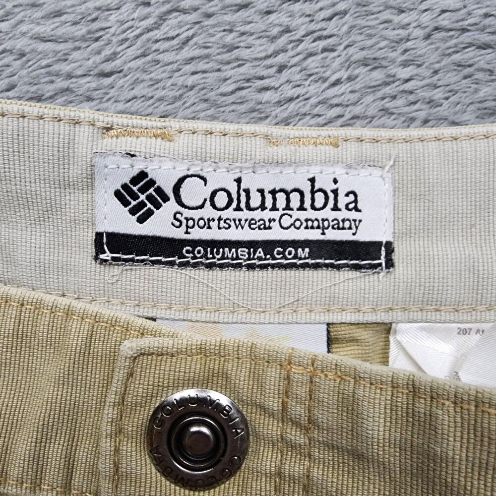 Columbia ROC Mens 40 Beige Pants 100% Cotton Outdoor Hiking Utility Casual Wear - Picture 2 of 10